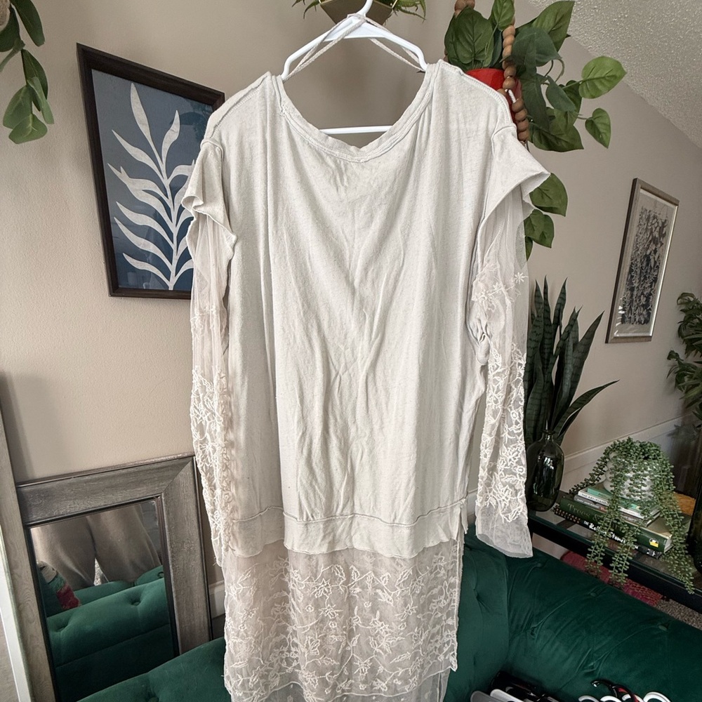 Free People Soft Cream Tee